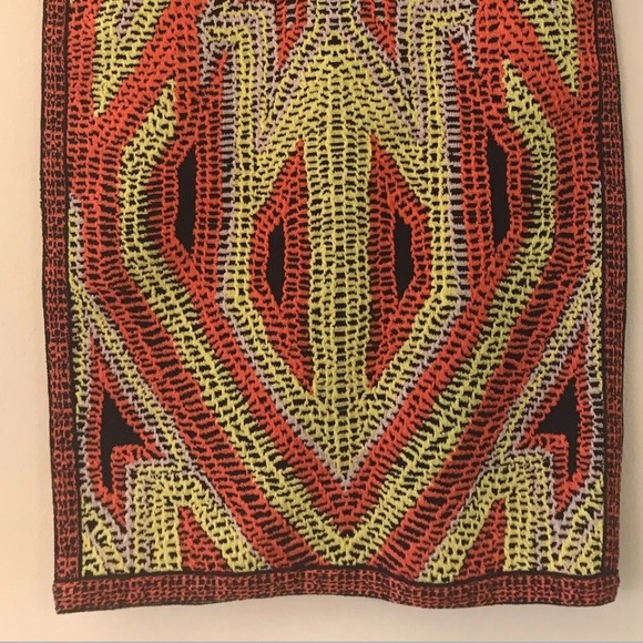 HERVE LEGER OLA JACQUARD SKIRT - M  PRINTED - Picture 8 of 9